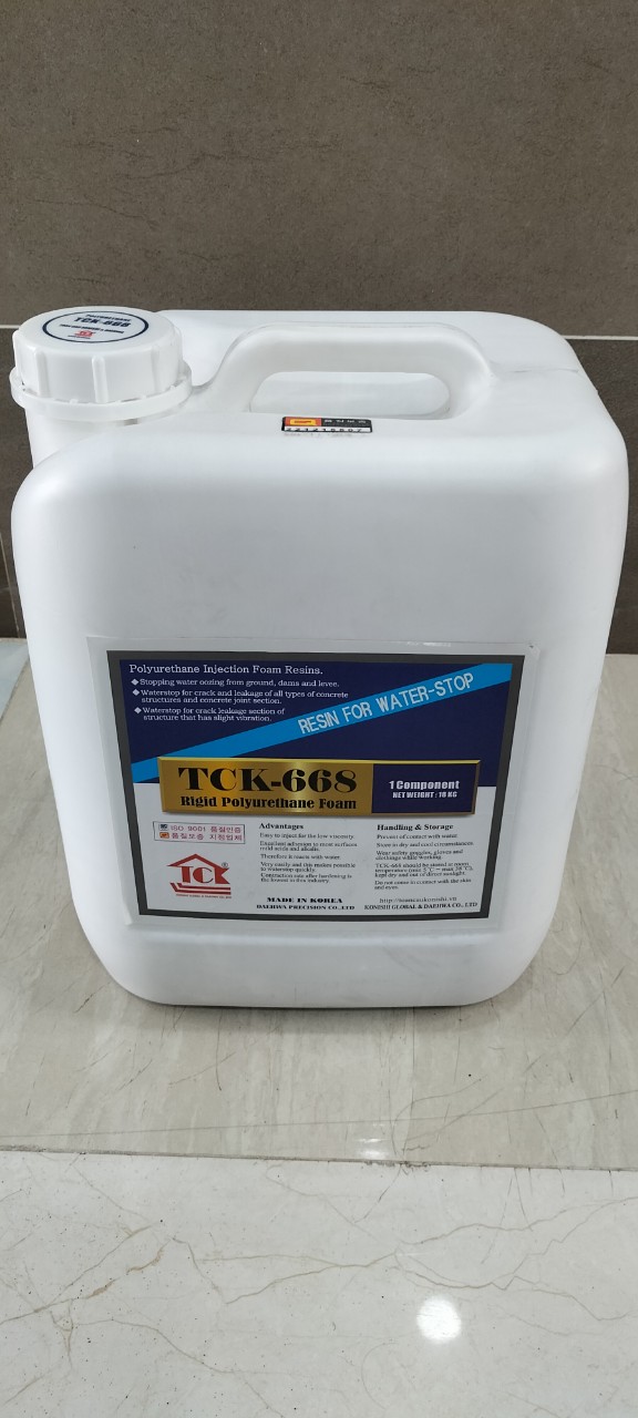 keo chống thấm polyurethane TCK-668 ( Pu Foam trương nở 9kg thùng )